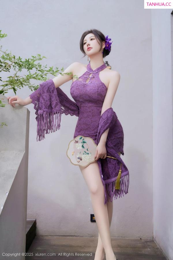 杨晨晨 sugar小甜心CC [XiuRen]高清写真图 2025.12.31 No.11187 杨晨晨 紫色蕾丝第2张图片
